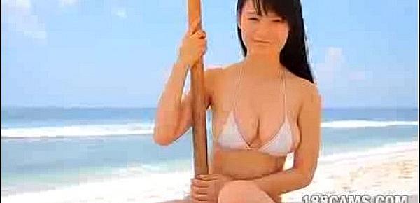  Mizuki Hoshina Beach  non nude